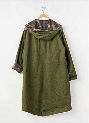 Parka mâneci lungi cu glugă verde DUALIST femeie