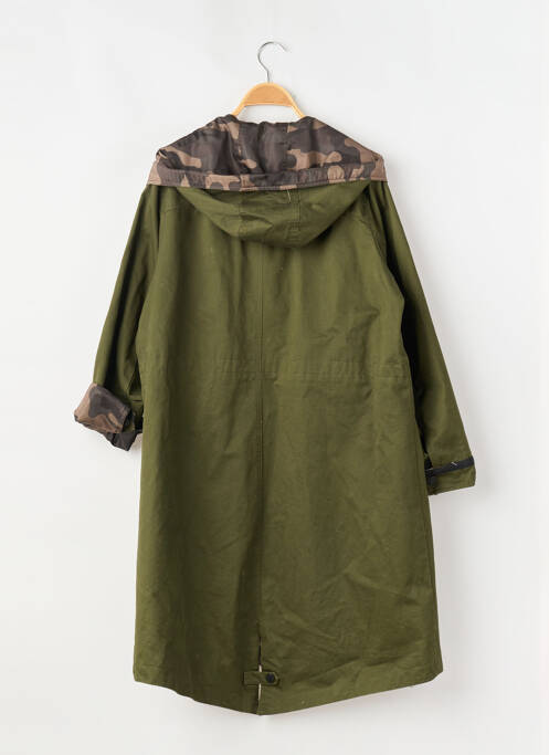 Parka mâneci lungi cu glugă verde DUALIST femme