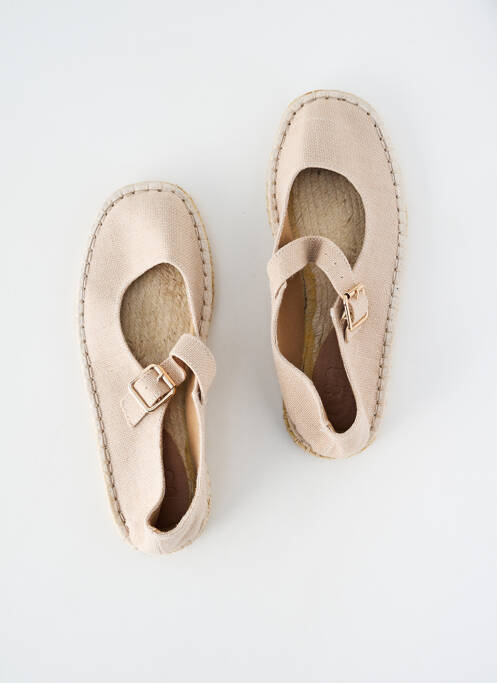Espadrile închidere cu buclă(e) toc plat până la 3 cm bej ASOS femme