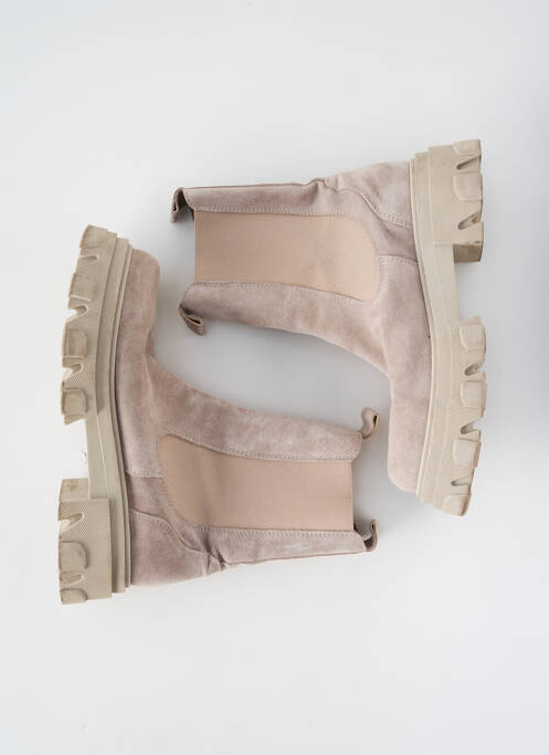 Botine/ghete toc mic toc de 4 la 6 cm gri ALPE femme
