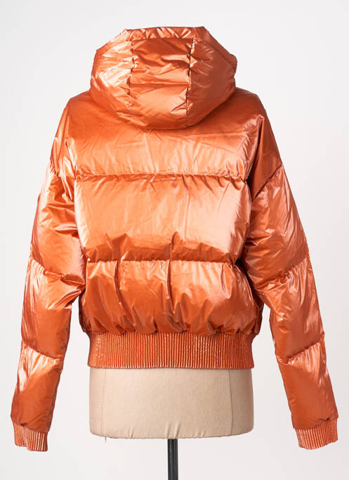 Geacă matlasată buzunare cu glugă portocaliu GERTRUDE femme