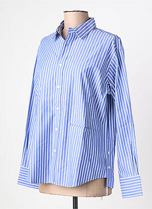 Cămașă imprimeu fantezie mâneci lungi albastru LEON & HARPER femme