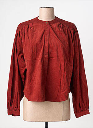 Cămașă croială dreaptă mâneci lungi maro GRACE & MILA femme