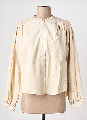 Cămașă croială dreaptă mâneci lungi bej GRACE & MILA femme