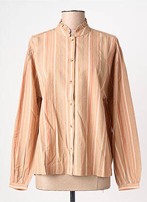 Cămașă croială cambrată mâneci lungi bej LEON & HARPER femme