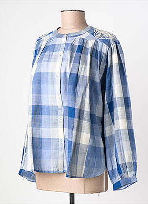 Cămașă imprimeu fantezie mâneci lungi albastru LA PETITE ETOILE femme