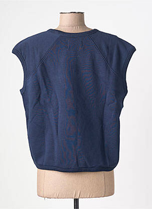 Hanorac broderie fără mâneci albastru LEON & HARPER femeie