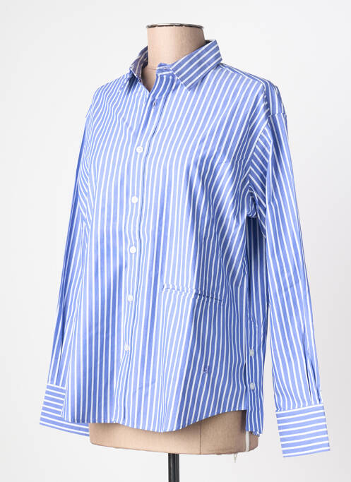 Cămașă imprimeu fantezie mâneci lungi albastru LEON & HARPER femme