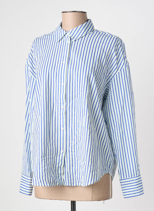 Cămașă imprimeu fantezie mâneci lungi albastru PIECES femme