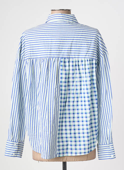 Cămașă imprimeu fantezie mâneci lungi albastru PIECES femme