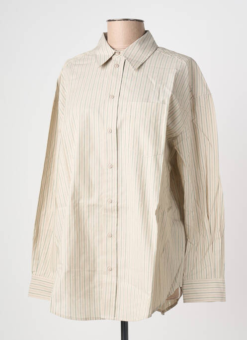 Cămașă imprimeu fantezie mâneci lungi bej KARMA KOMA femme