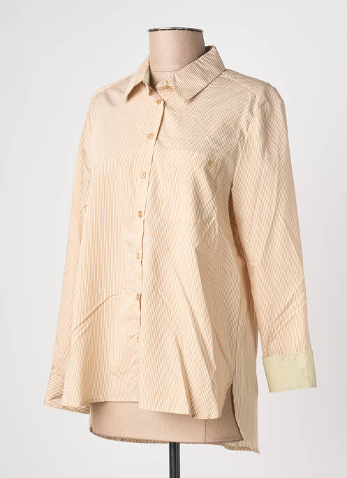 Cămașă imprimeu fantezie mâneci lungi bej LA PETITE ETOILE femme