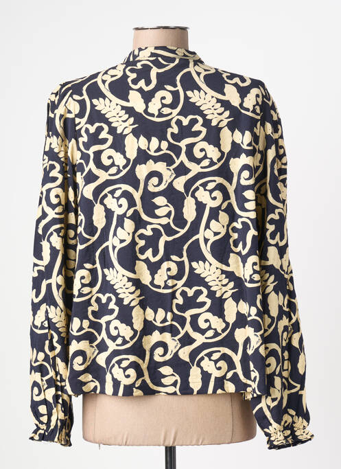 Cămașă imprimeu fantezie mâneci lungi albastru ICHI femme