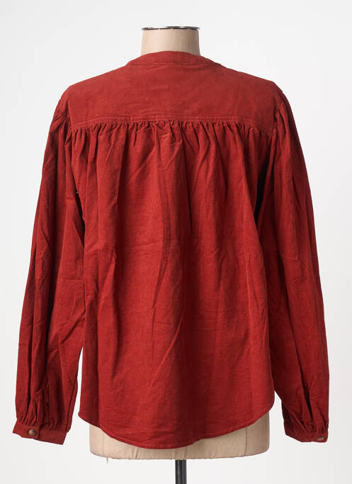 Cămașă croială dreaptă mâneci lungi maro GRACE & MILA femme