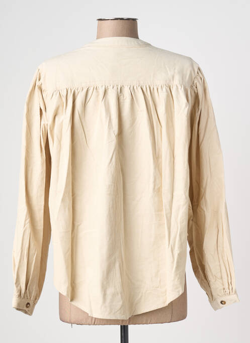 Cămașă croială dreaptă mâneci lungi bej GRACE & MILA femme