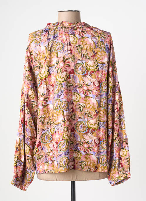 Cămașă imprimeu floral mâneci lungi roz LA PETITE ETOILE femme