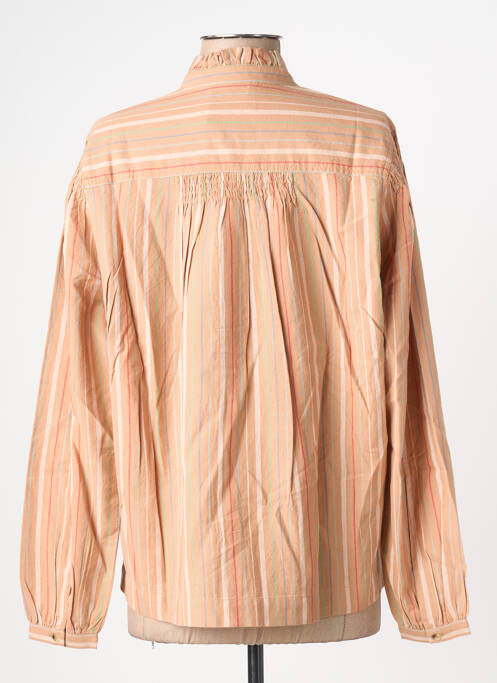 Cămașă croială cambrată mâneci lungi bej LEON & HARPER femme