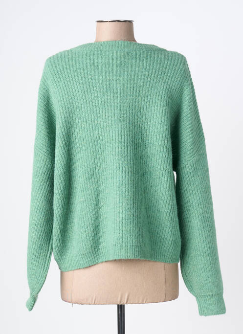 Vestă cu mâneci lungi închidere cu nasturi pe față verde GRACE & MILA femme