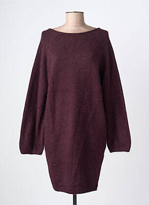 Rochie pulover croială dreaptă mâneci lungi violet KARMA KOMA femeie
