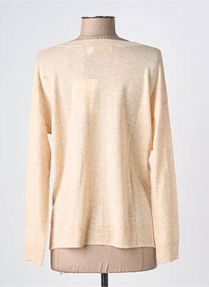 Pulover guler în v mâneci lungi bej LA PETITE ETOILE femeie