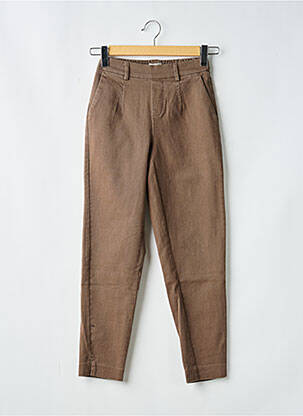 Pantalon chino buzunare talie înaltă maro OBJECT femeie