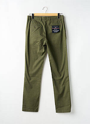 Pantalon chino țesătură poplin mărime normală verde TOMMY HILFIGER bărbat