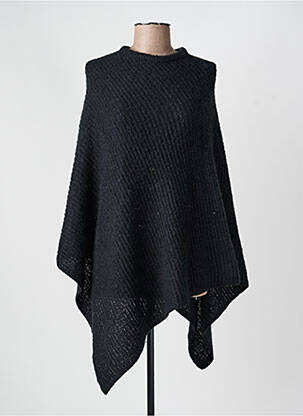 Poncho croială asimetrică negru PIECES femme