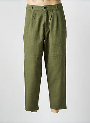 Pantalon 7/8 talie înaltă talie înaltă verde OLOW bărbat