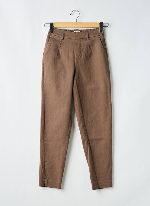 Pantalon chino buzunare talie înaltă maro OBJECT femme
