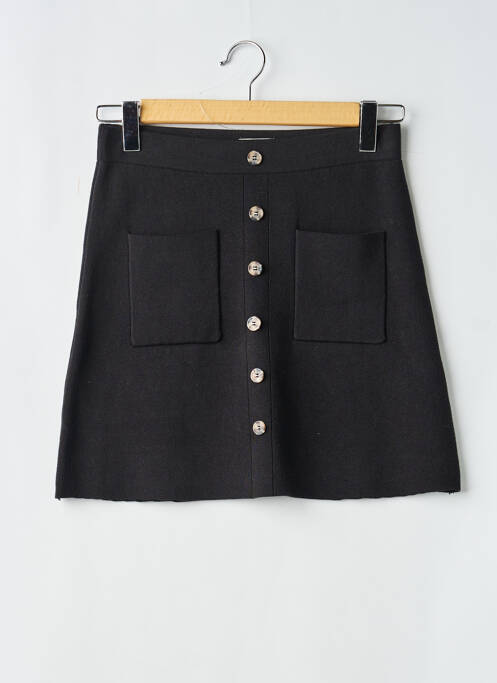 Fustă scurtă buzunare negru ICHI femme