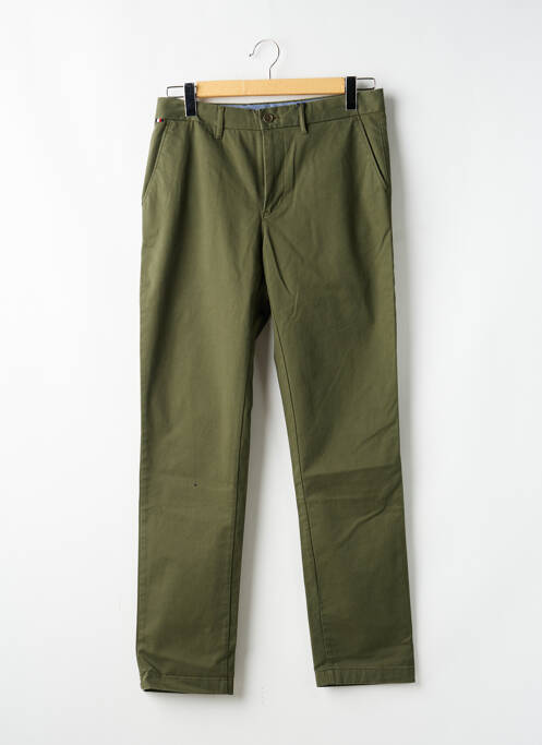 Pantalon chino țesătură poplin mărime normală verde TOMMY HILFIGER homme