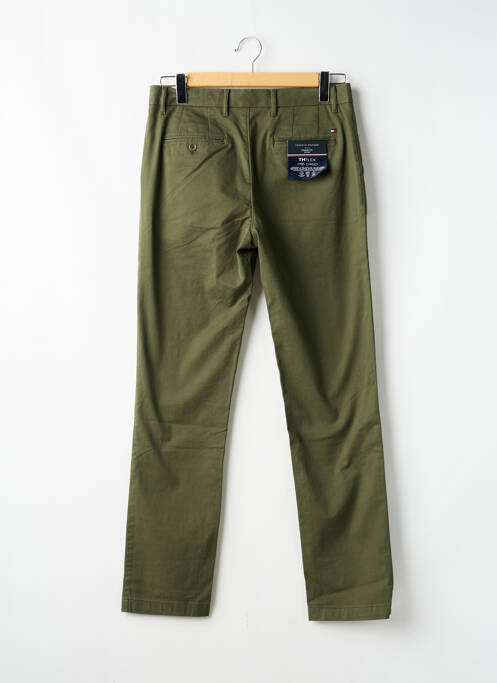 Pantalon chino țesătură poplin mărime normală verde TOMMY HILFIGER homme