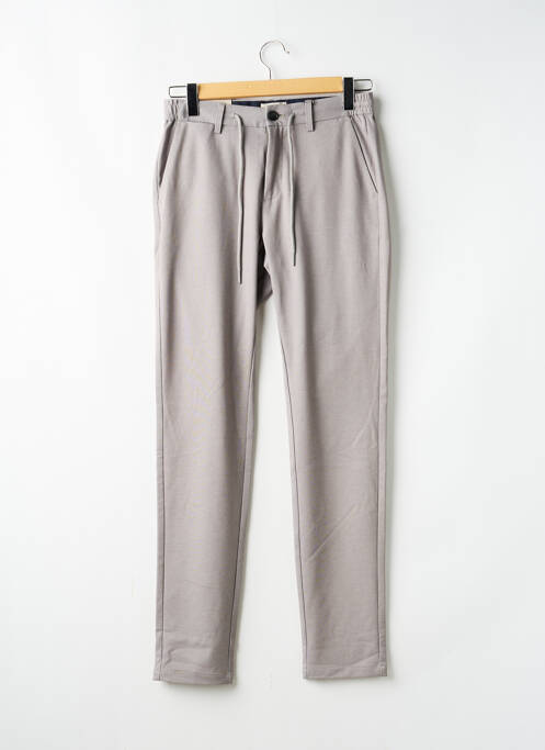 Pantalon chino țesătură melanj mărime normală maro DSTREZZED homme