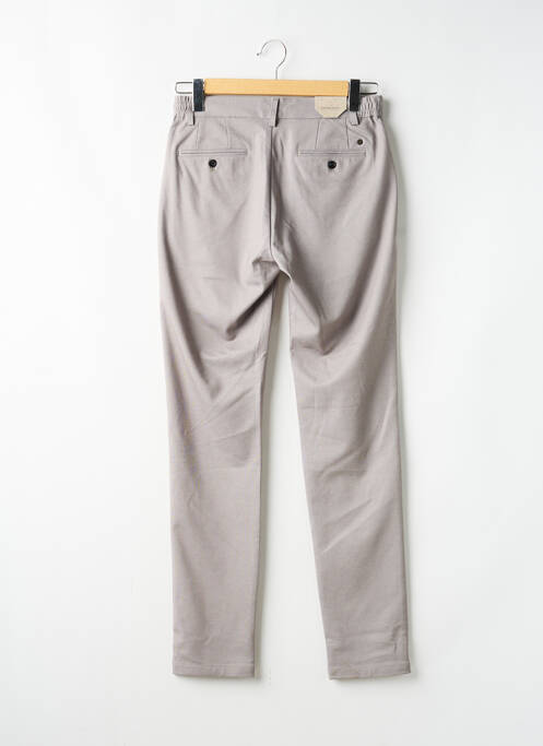 Pantalon chino țesătură melanj mărime normală maro DSTREZZED homme