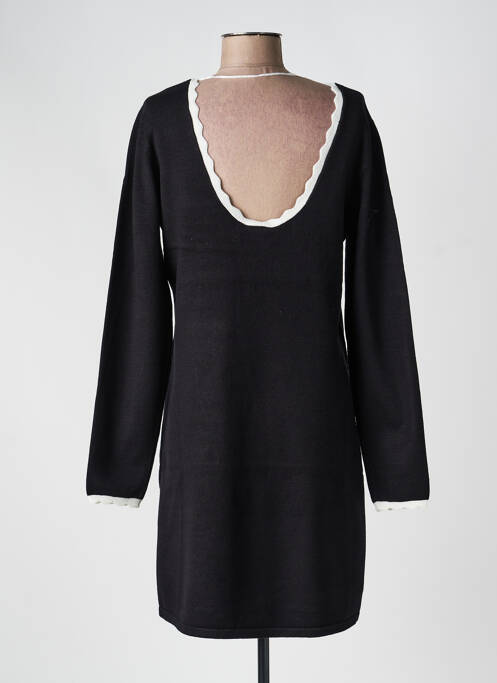 Rochie pulover elasticitate mâneci lungi negru ICHI femme