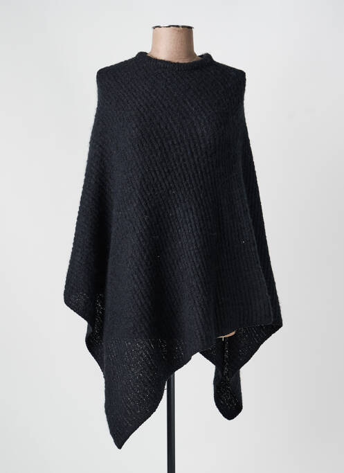 Poncho croială asimetrică negru PIECES femme