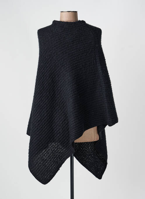 Poncho croială asimetrică negru PIECES femme