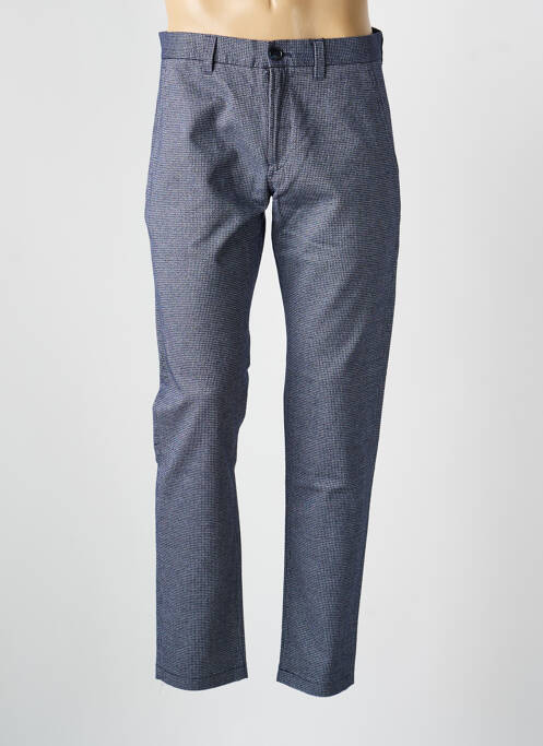 Pantalon chino țesătură melanj mărime normală albastru MATINIQUE homme