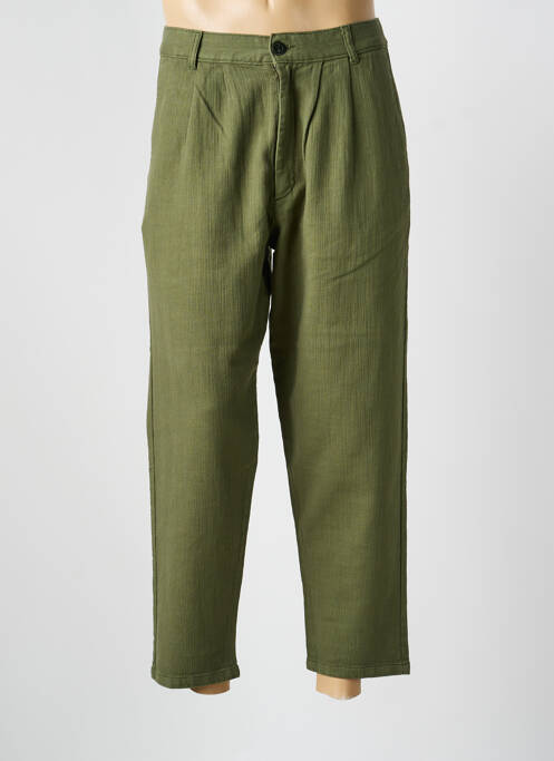 Pantalon 7/8 talie înaltă talie înaltă verde OLOW homme
