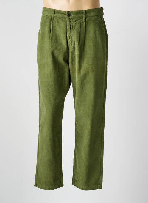 Pantalon drept țesătură catifea mărime normală verde BASK IN THE SUN homme