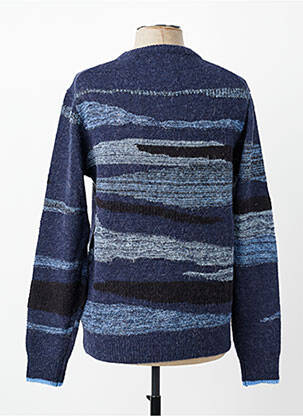Pulover guler rotund mâneci lungi albastru SCOTCH & SODA bărbat