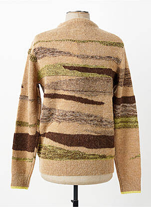 Pulover guler rotund mâneci lungi bej SCOTCH & SODA bărbat