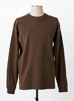 Pulover guler rotund mâneci lungi maro SCOTCH & SODA homme