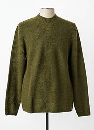 Pulover guler rotund mâneci lungi verde DSTREZZED homme