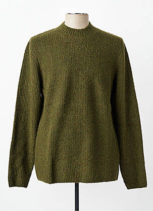 Pulover guler rotund mâneci lungi verde DSTREZZED homme