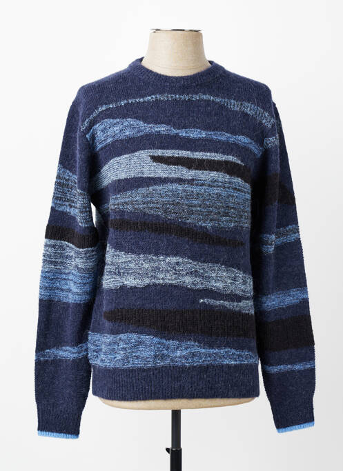 Pulover guler rotund mâneci lungi albastru SCOTCH & SODA homme