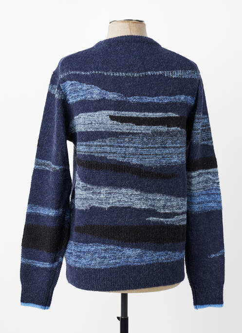 Pulover guler rotund mâneci lungi albastru SCOTCH & SODA homme