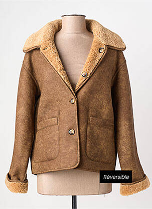 Geacă buzunare maro OBJECT femme