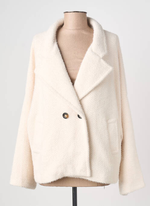 Palton scurt croială dreaptă fără glugă bej PAKO LITTO femme