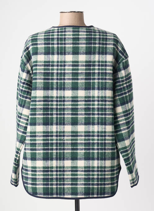 Jachete casual guler rotund verde ICHI femme